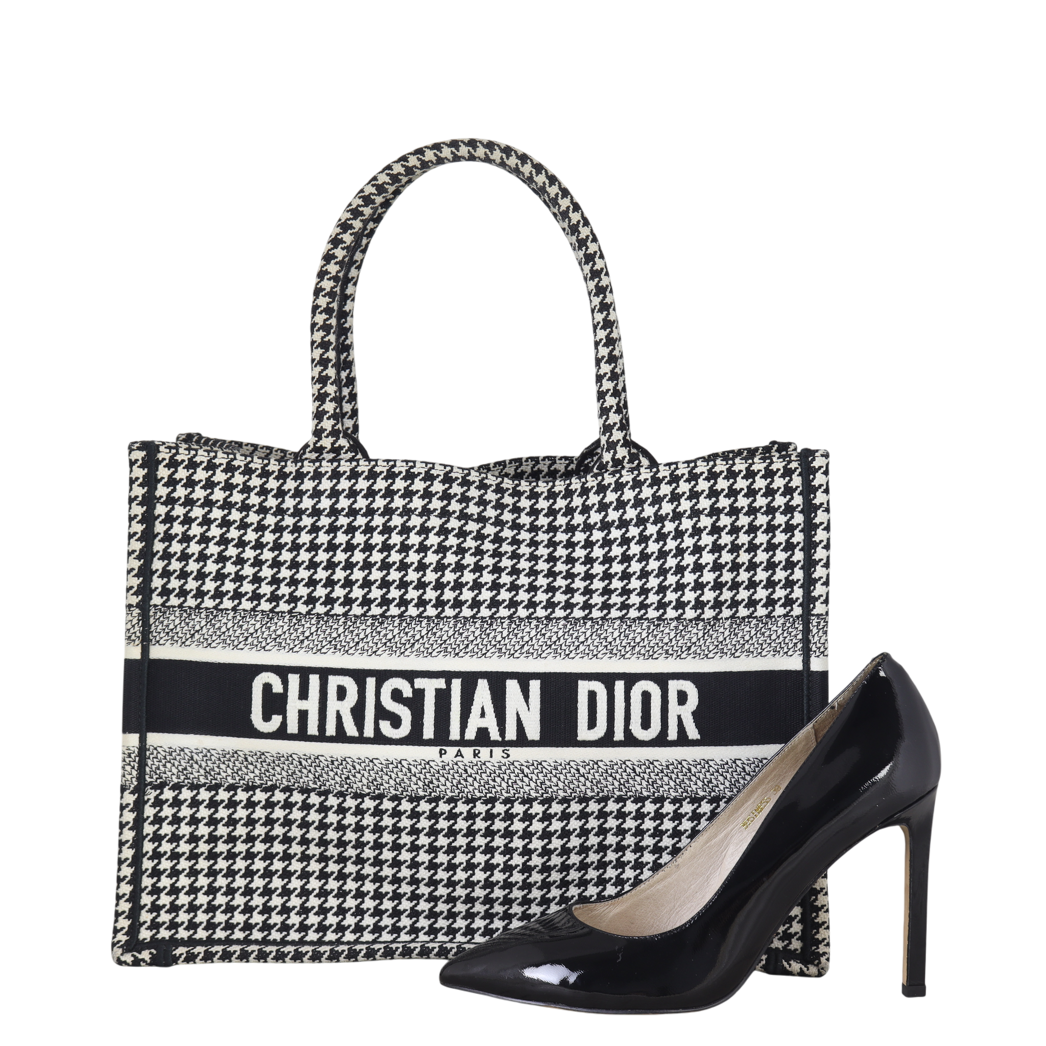 Dior Book Tote Medium Houndstooth
