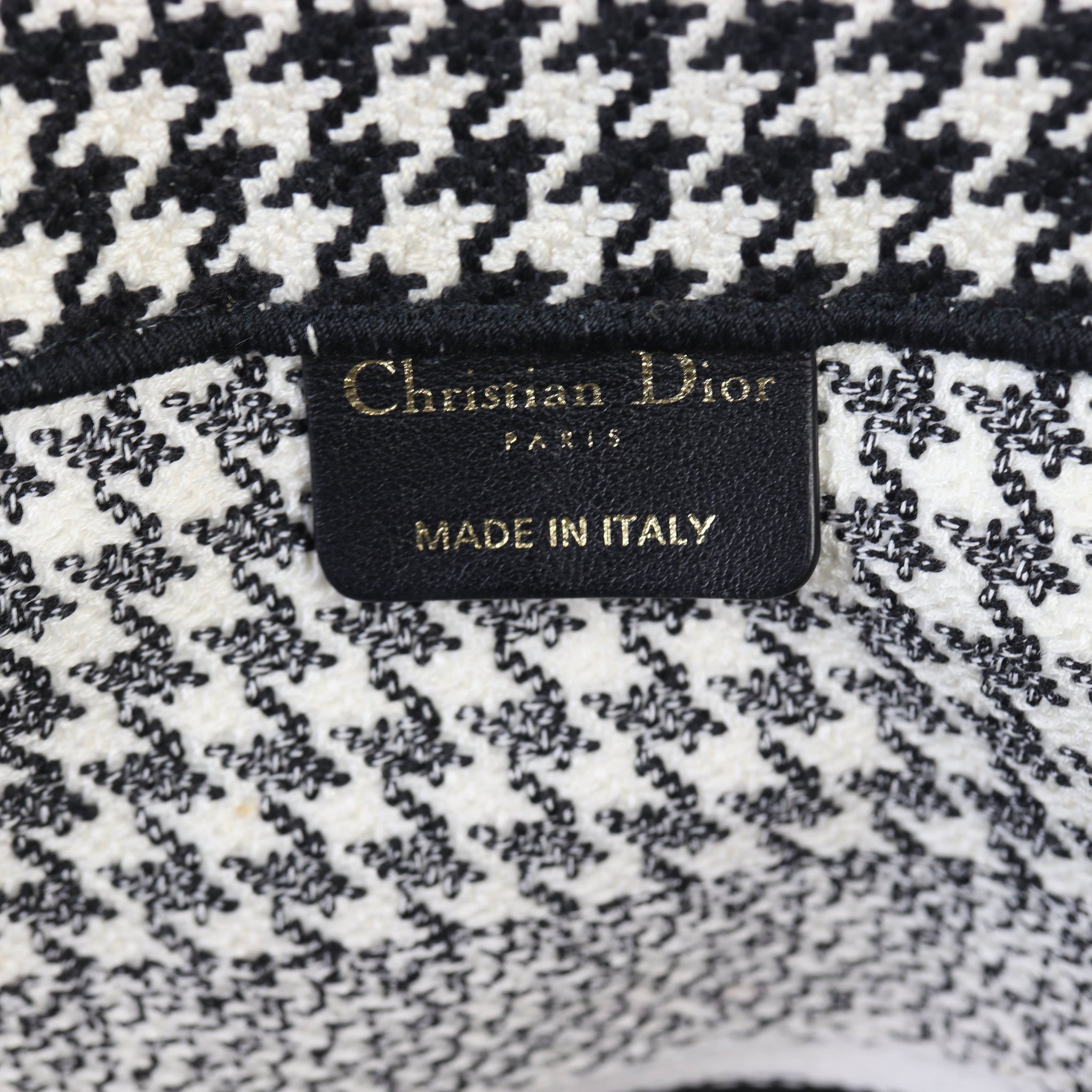 Dior Book Tote Medium Houndstooth