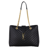 Saint Laurent Chevron Shopping Tote
