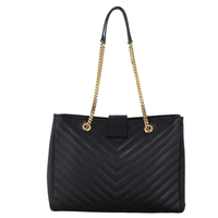 Saint Laurent Chevron Shopping Tote