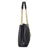 Saint Laurent Chevron Shopping Tote