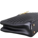 Saint Laurent Chevron Shopping Tote