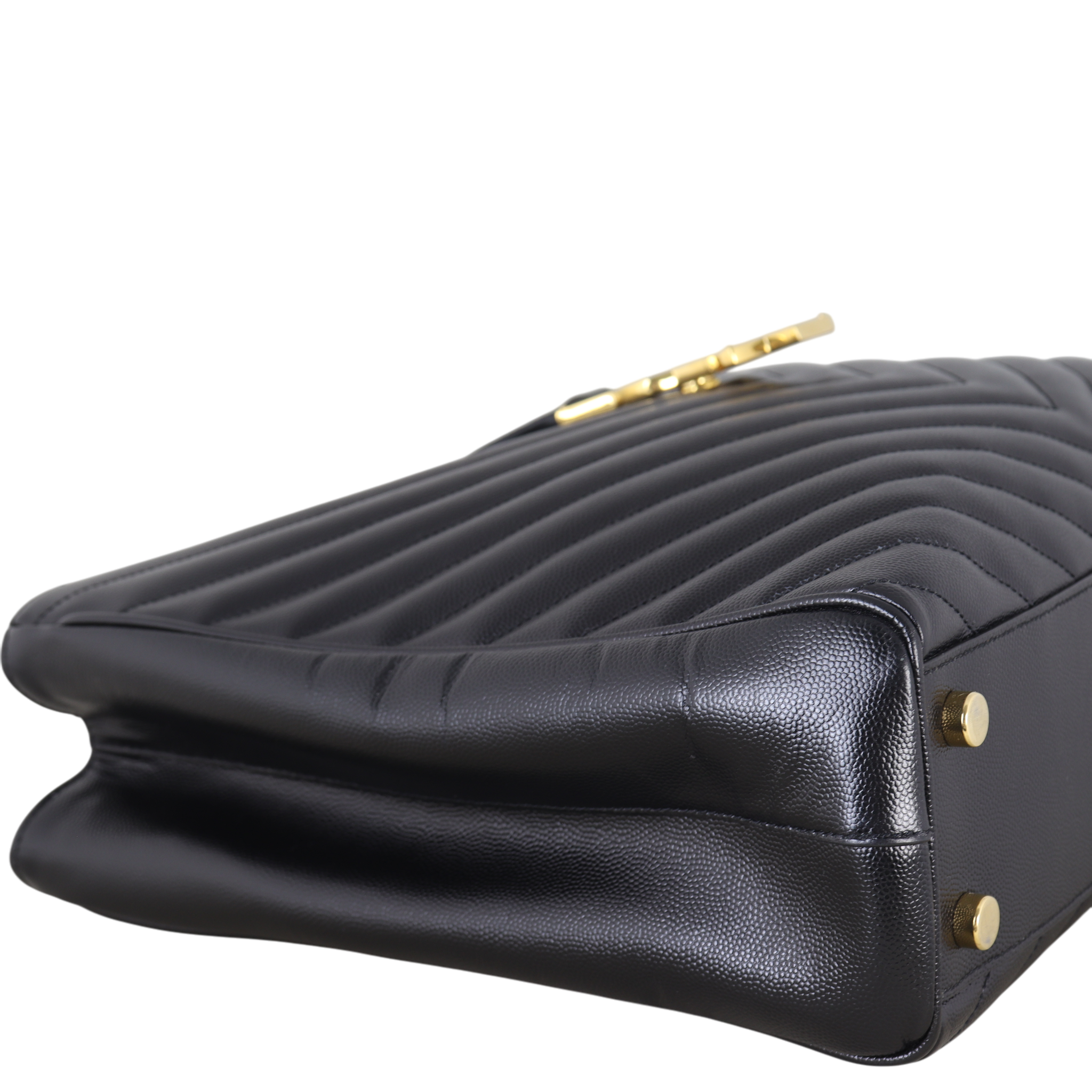 Saint Laurent Chevron Shopping Tote