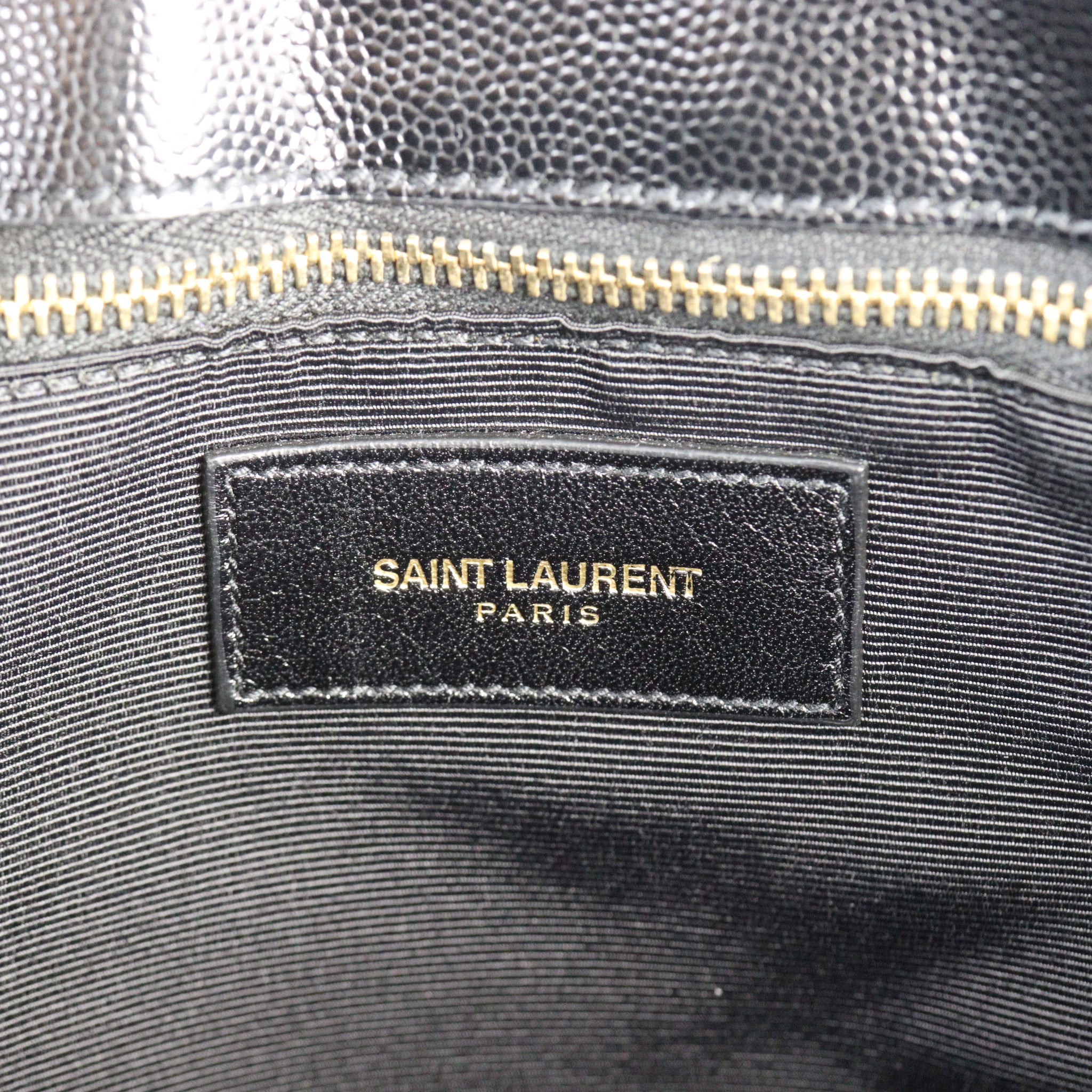 Saint Laurent Chevron Shopping Tote