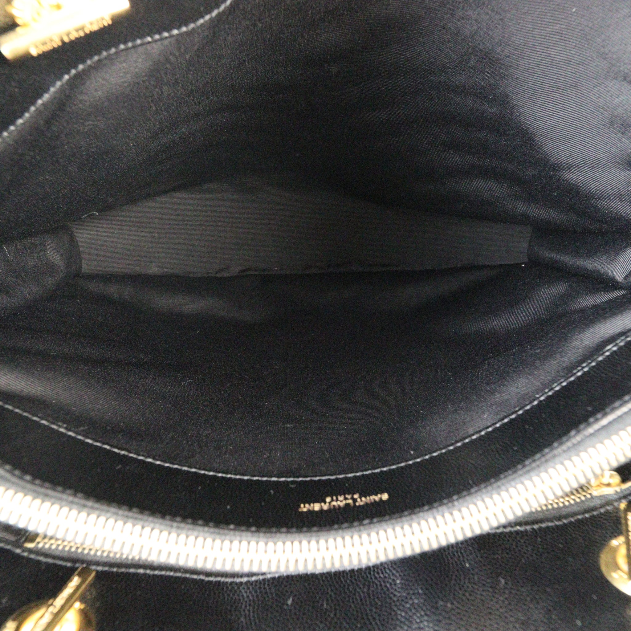 Saint Laurent Chevron Shopping Tote