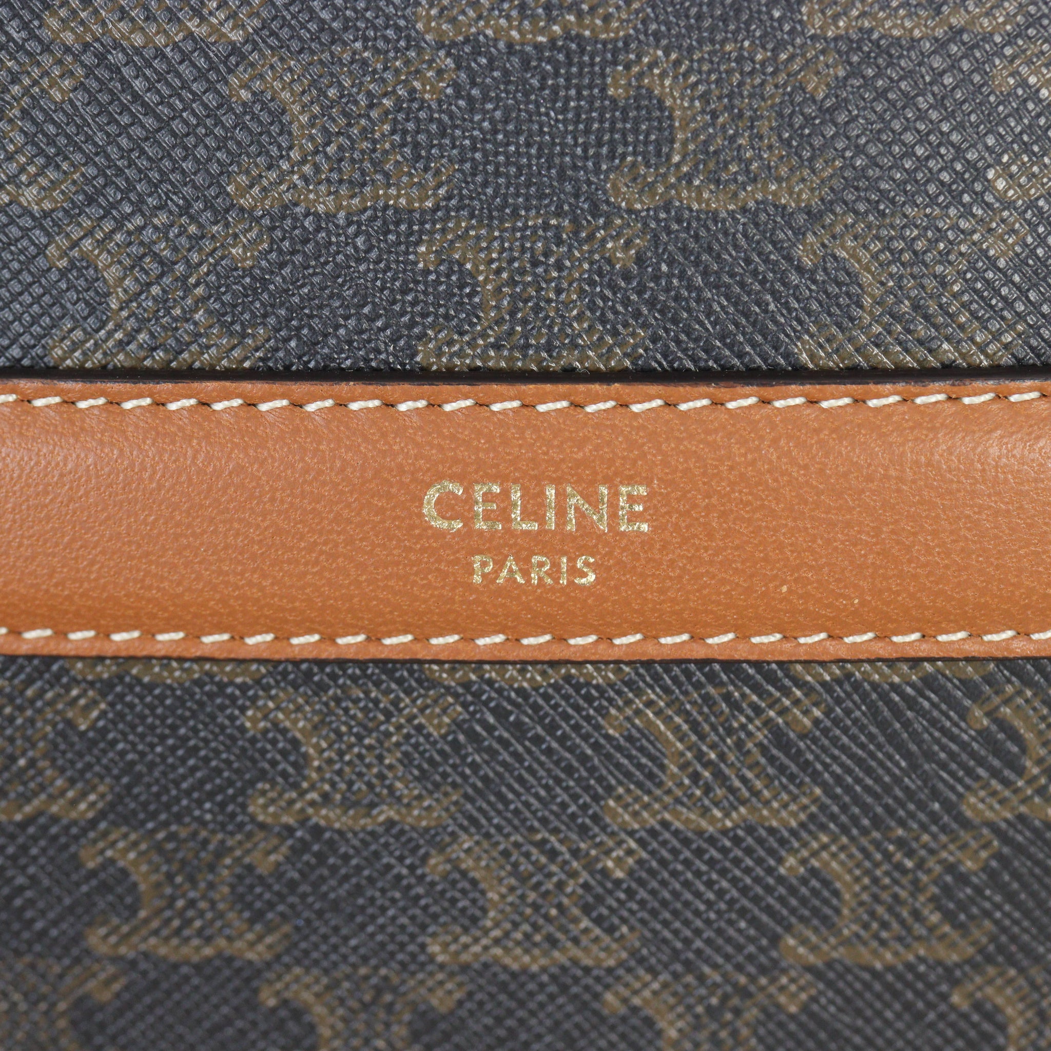 Celine Triomphe Round Purse on Strap