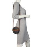 Celine Triomphe Round Purse on Strap