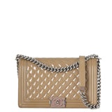 Chanel Boy New Medium Plexiglass Patent