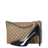 Chanel Boy New Medium Plexiglass Patent
