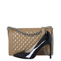 Chanel Boy New Medium Plexiglass Patent