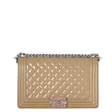 Chanel Boy New Medium Plexiglass Patent