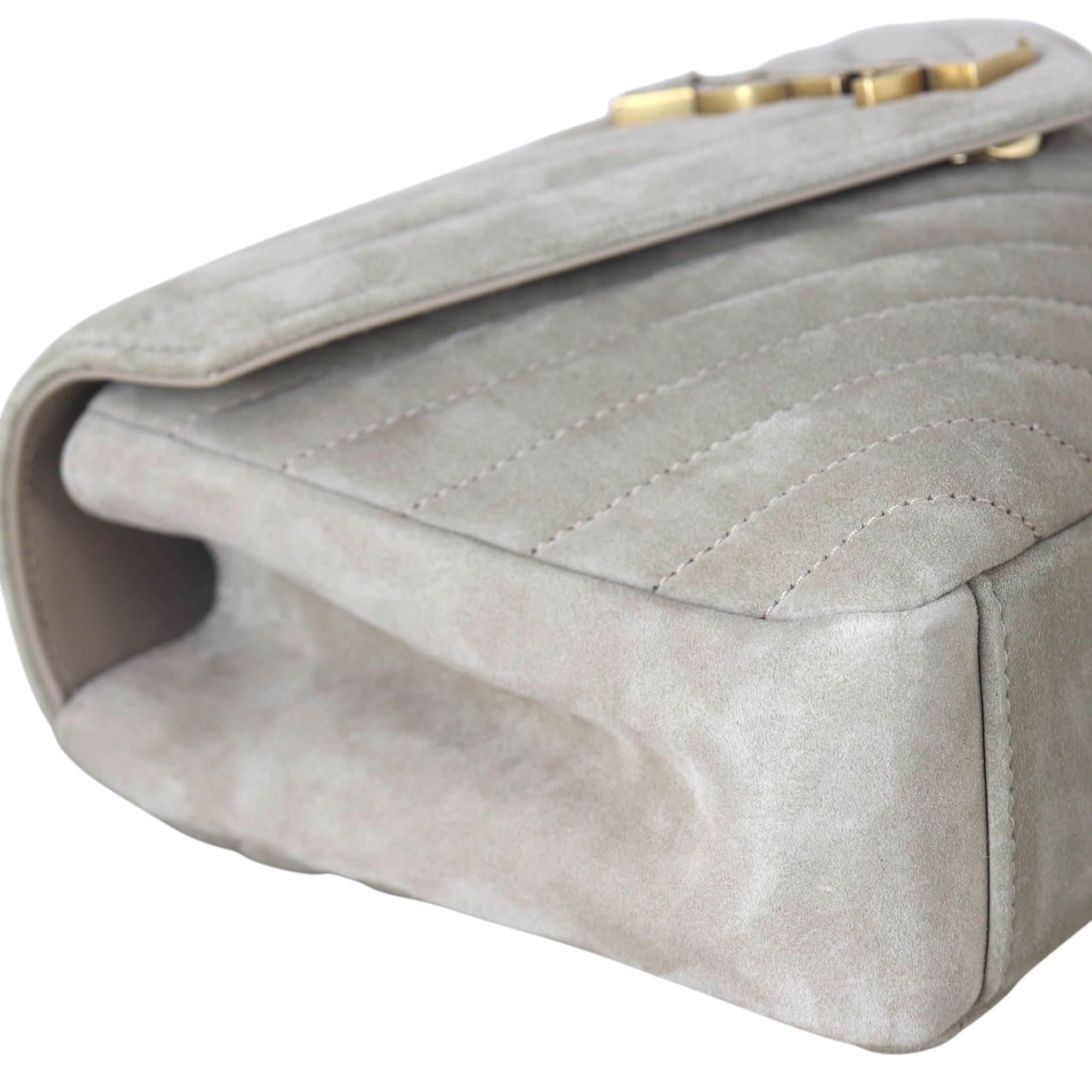 Saint Laurent College Medium Suede