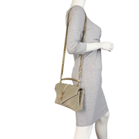 Saint Laurent College Medium Suede