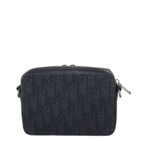 Dior Double Zip Pouch with Strap Oblique