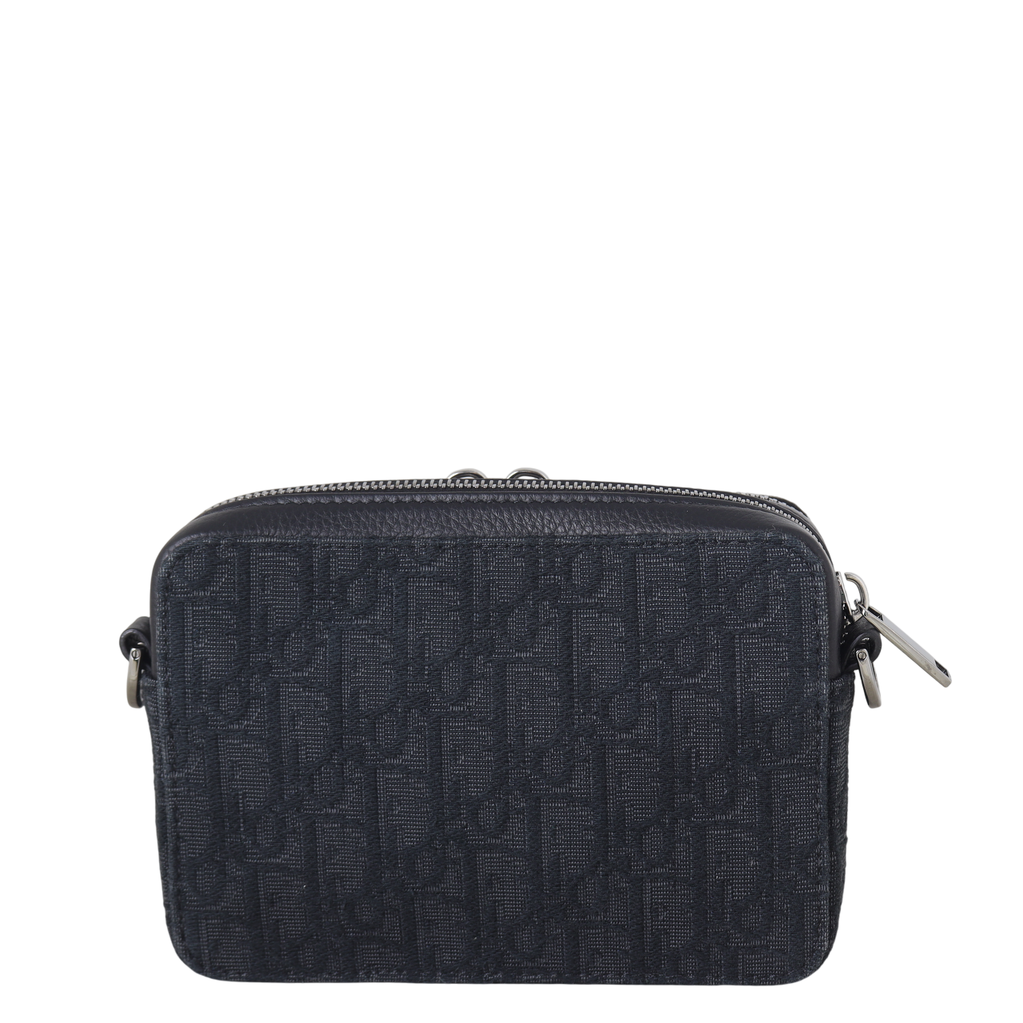Dior Double Zip Pouch with Strap Oblique