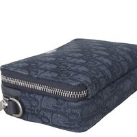 Dior Double Zip Pouch with Strap Oblique