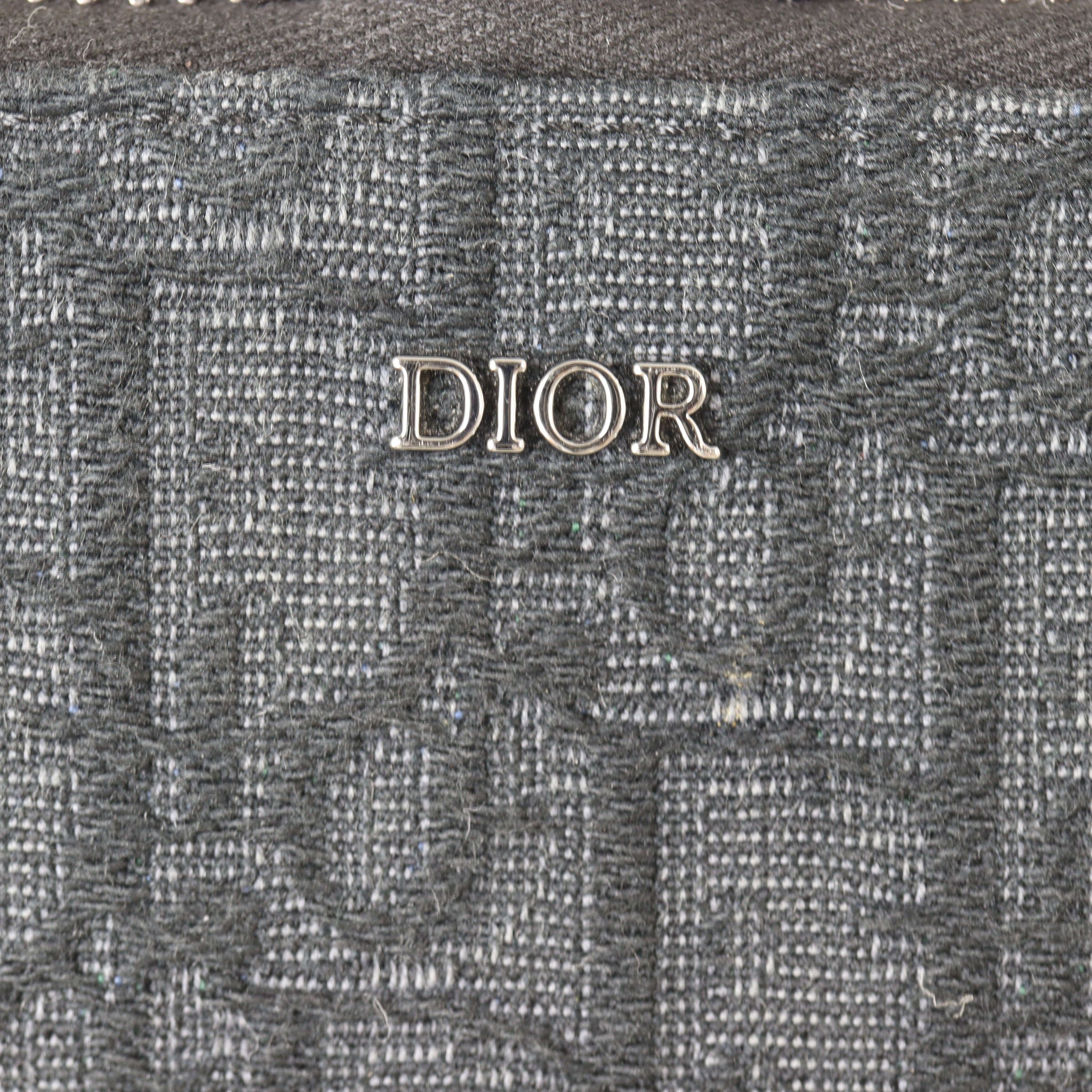 Dior Double Zip Pouch with Strap Oblique