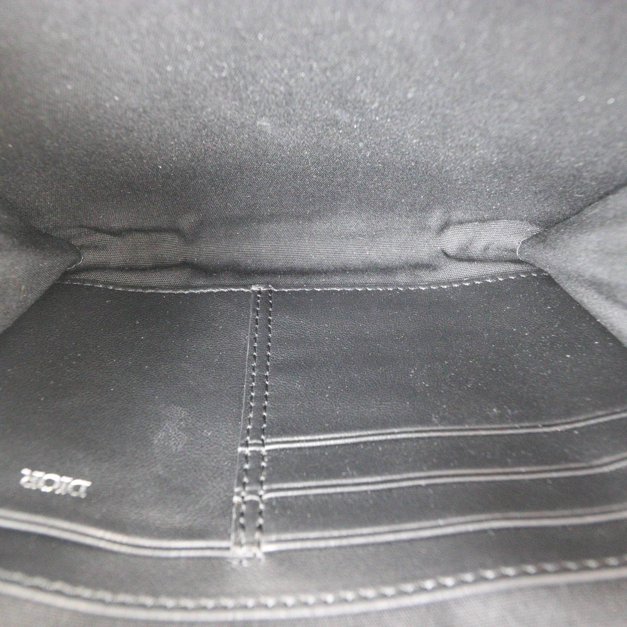 Dior Double Zip Pouch with Strap Oblique