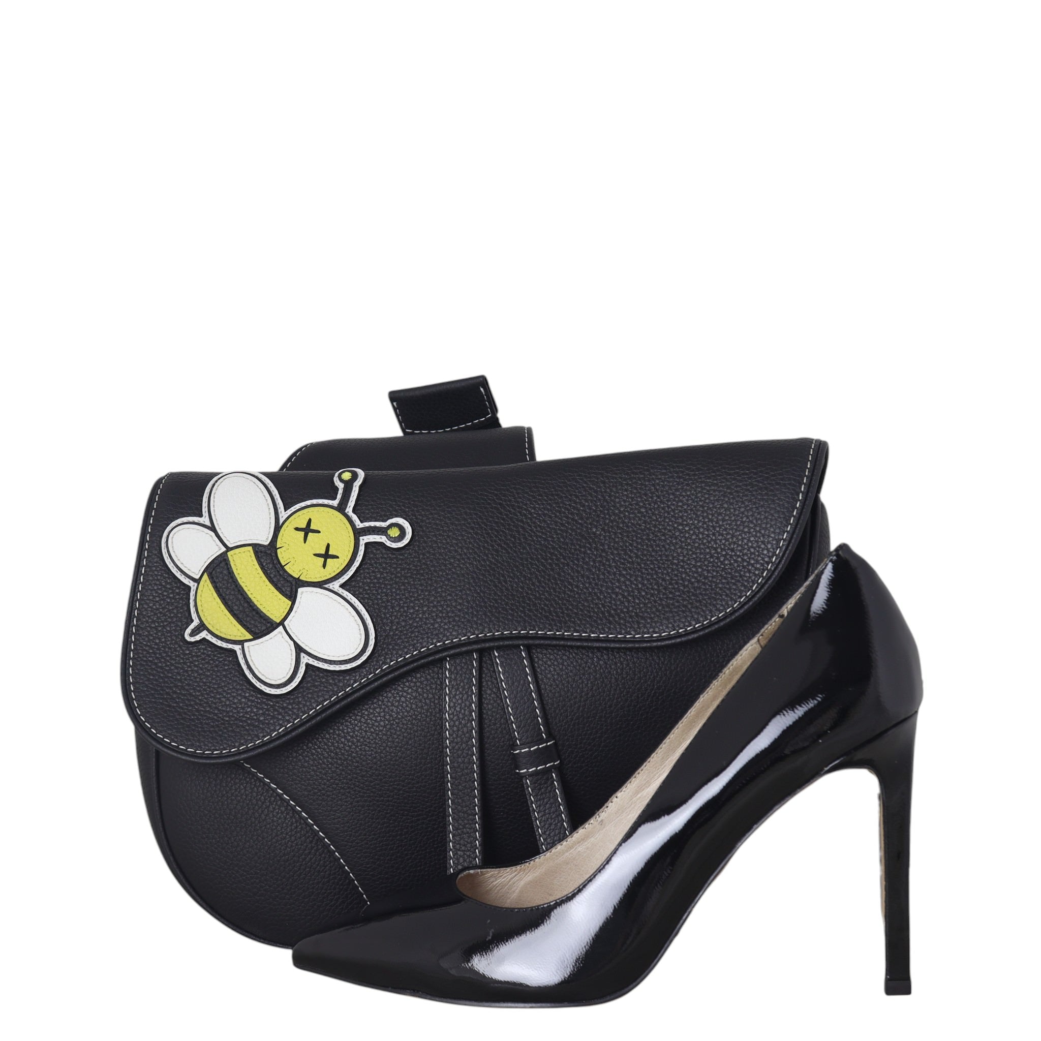 Dior x Kaws Bee Saddle Crossbody Bag