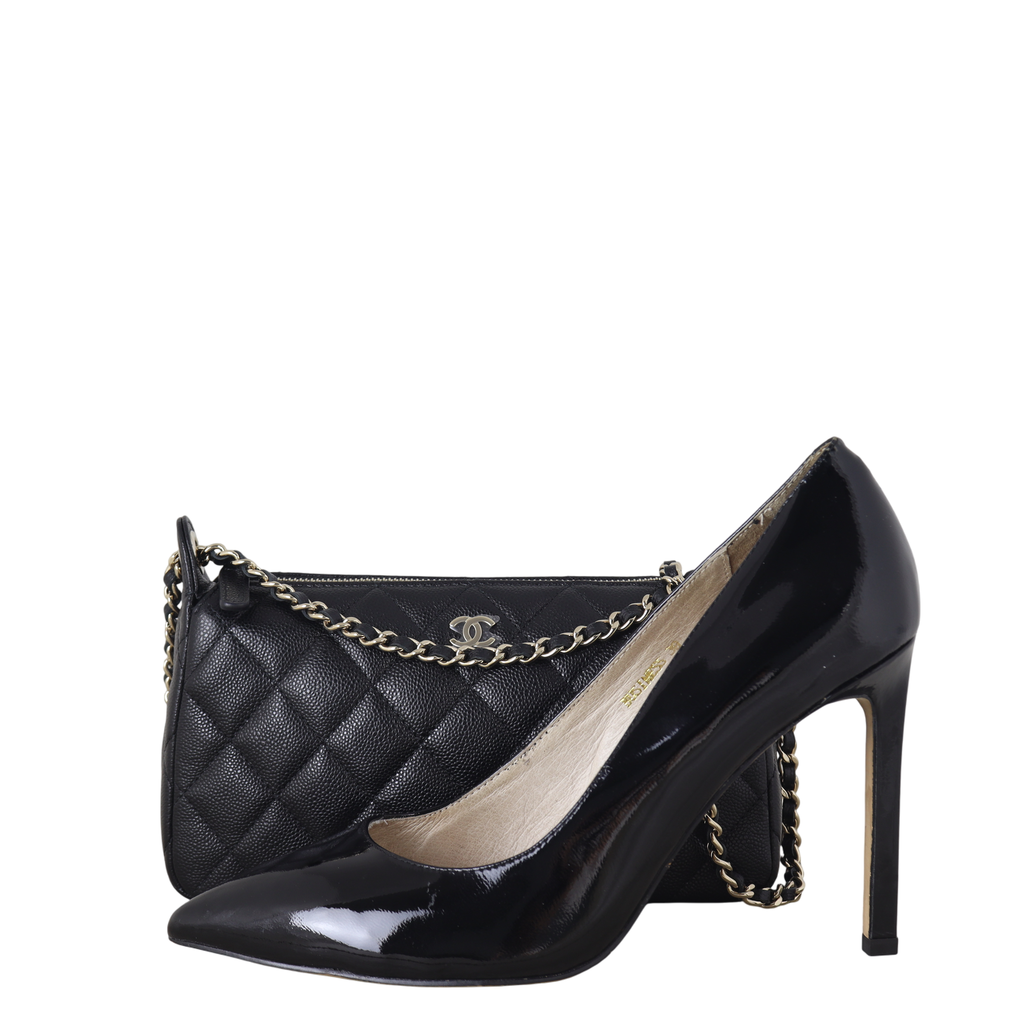 Chanel CC Zip Clutch on Chain