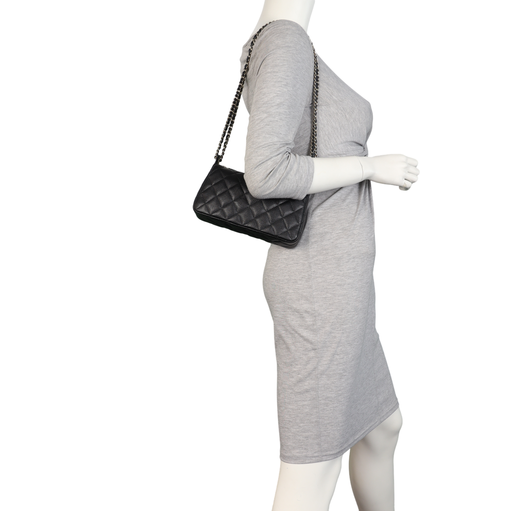 Chanel CC Zip Clutch on Chain