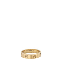 Cartier Love Ring Small 18k Yellow Gold 1 Diamond