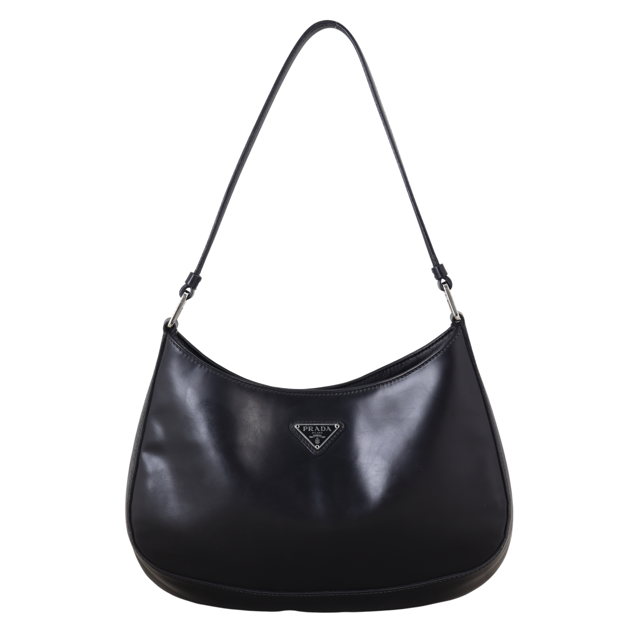 Prada Cleo Shoulder Bag Brushed Leather