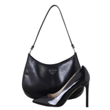 Prada Cleo Shoulder Bag Brushed Leather