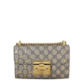Gucci GG Supreme Bees Padlock Shoulder Bag