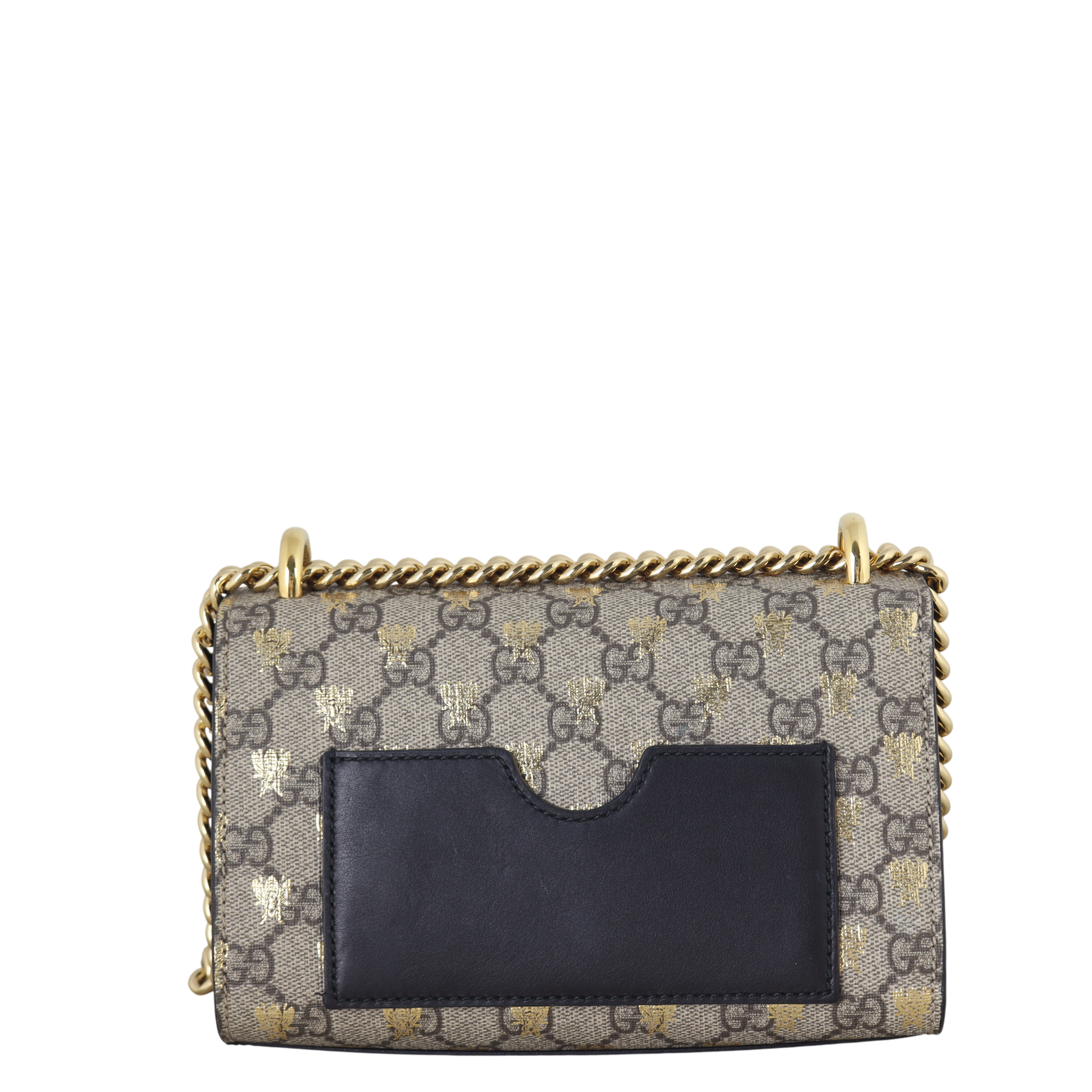 Gucci GG Supreme Bees Padlock Shoulder Bag