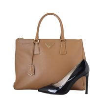 Prada Saffiano Lux Galleria Double Zip Tote Large