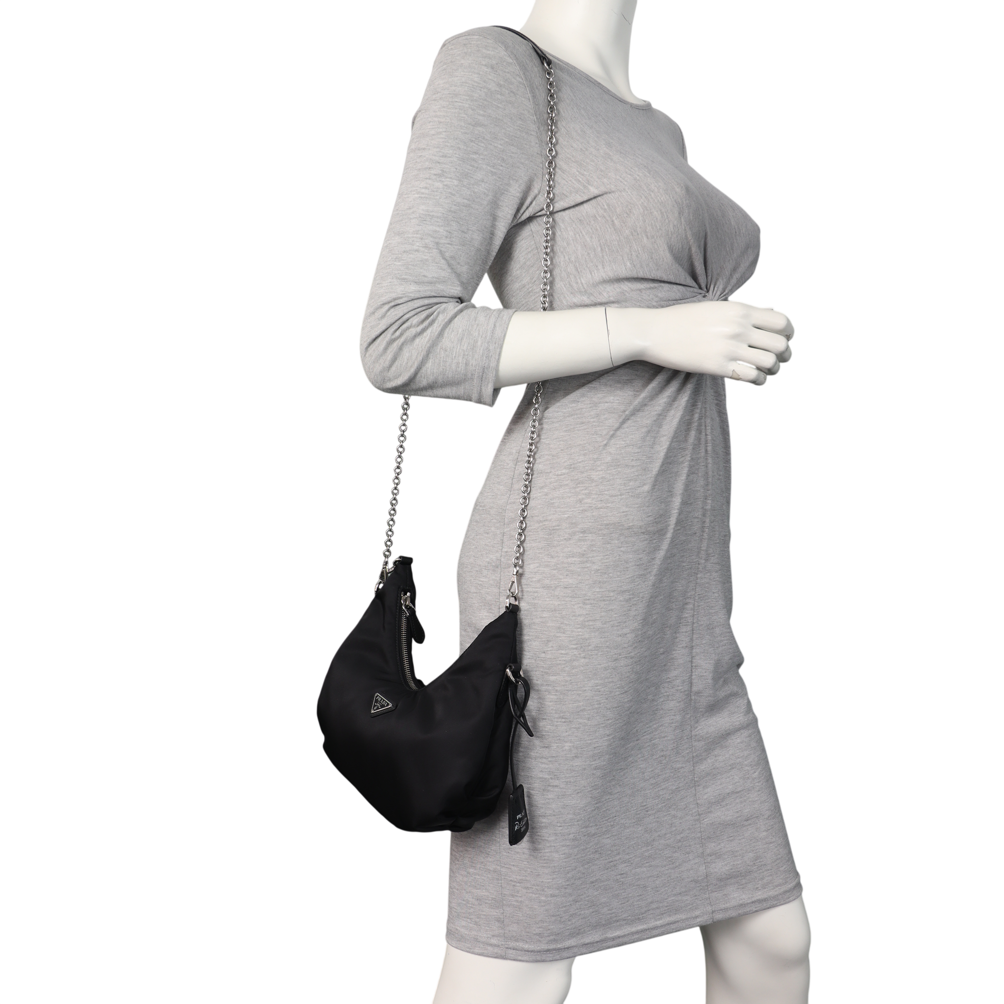 Prada Re-Edition 2006 Tessuto Chain Bag