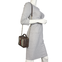 Gucci Ophidia GG Supreme Mini Top Handle Shoulder Bag