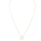 Van Cleef & Arpels Vintage Alhambra Mother of Pearl 18k Yellow Gold Necklace