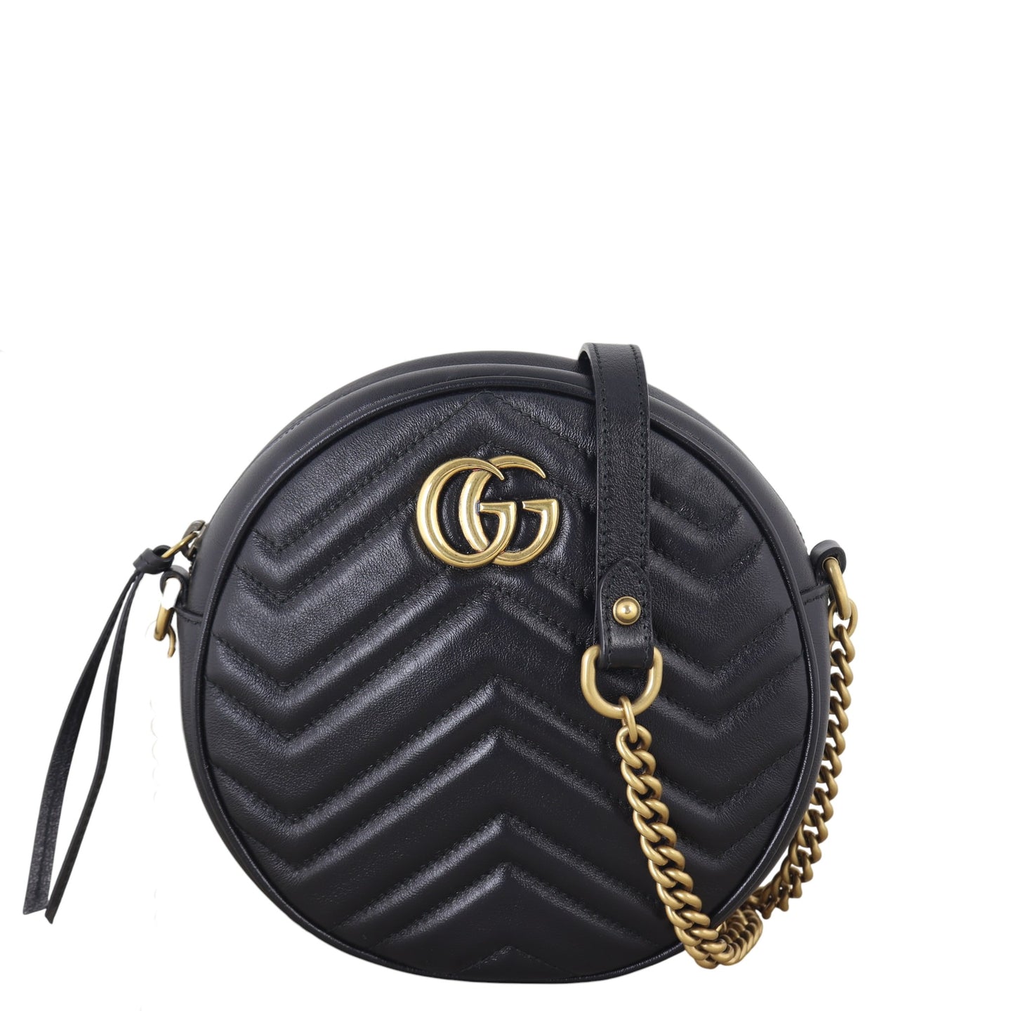 Gucci GG Marmont Round Chain Shoulder Bag