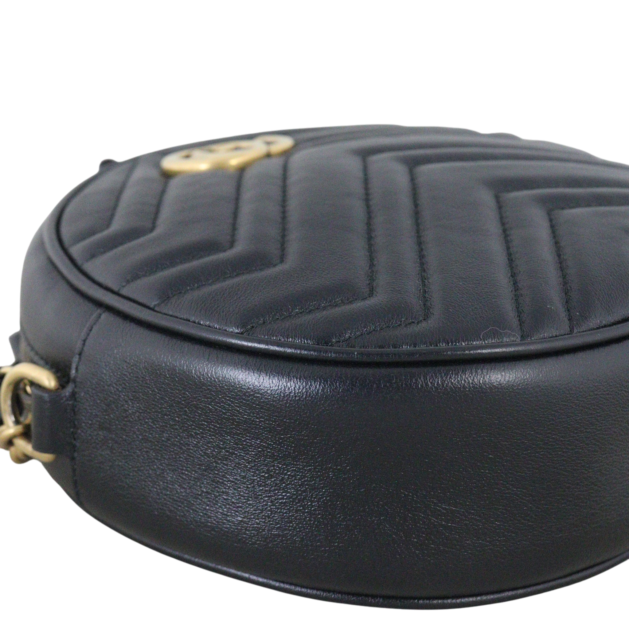 Gucci GG Marmont Round Chain Shoulder Bag