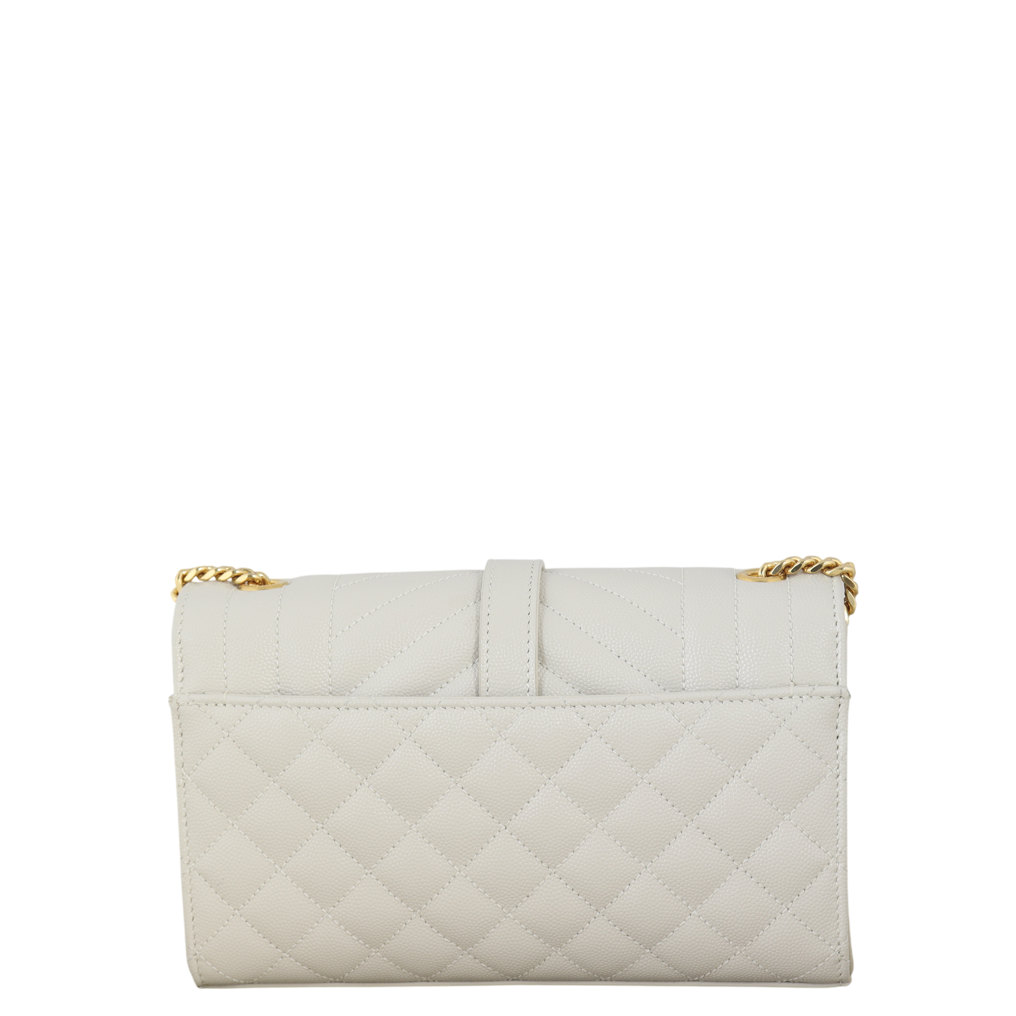 Saint Laurent Monogram Mix Matelasse Envelope Chain Bag Small