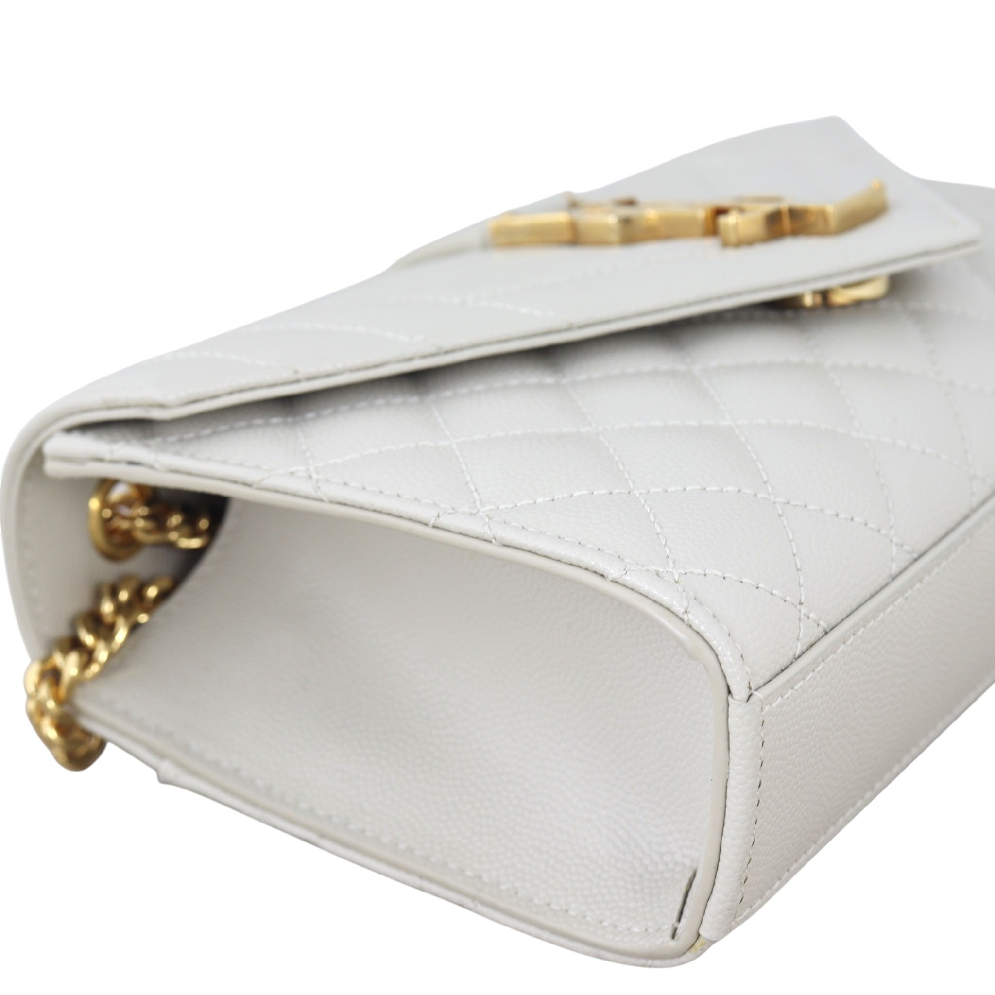 Saint Laurent Monogram Mix Matelasse Envelope Chain Bag Small