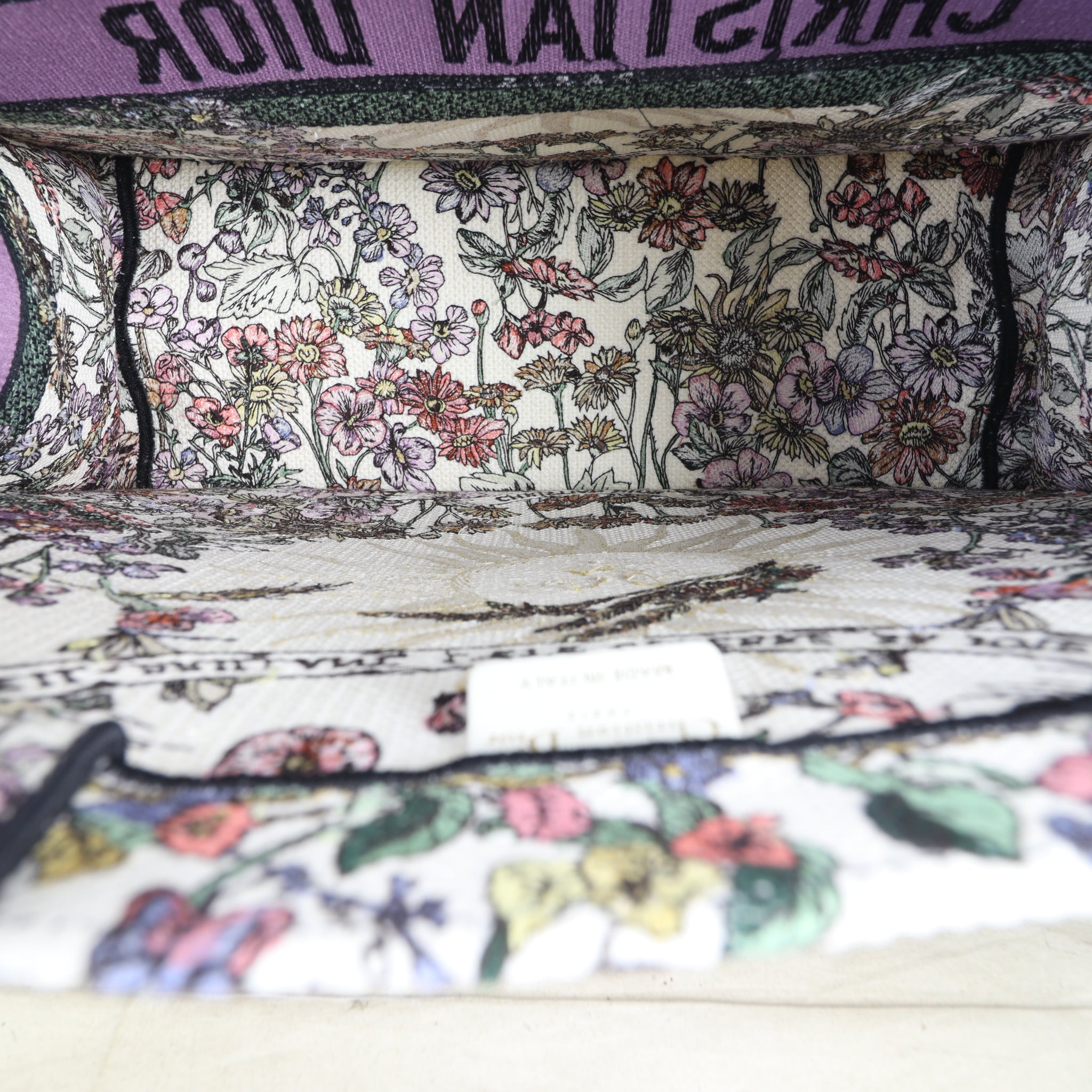 Dior Book Tote Large Floral