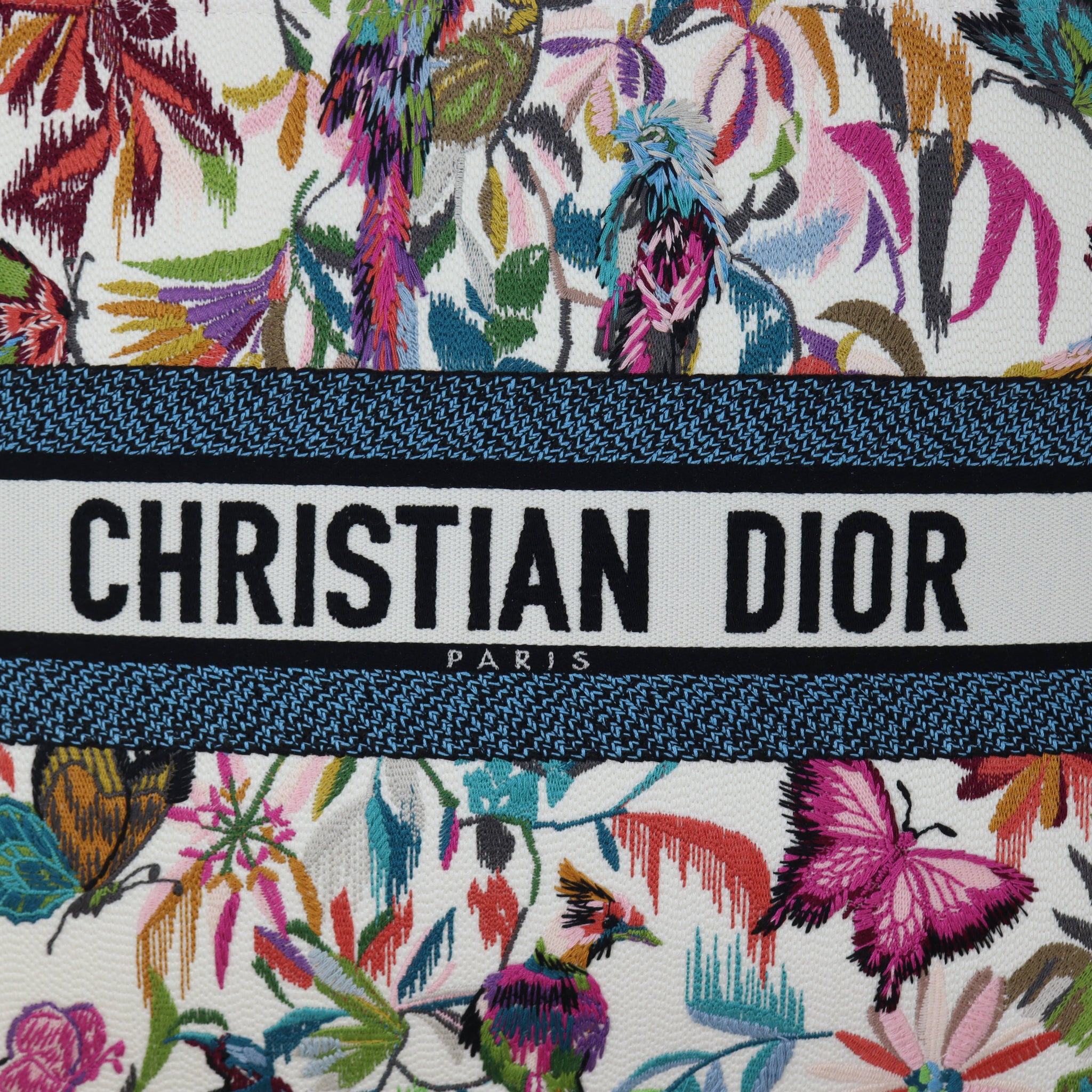 Dior Book Tote Large Butterflies