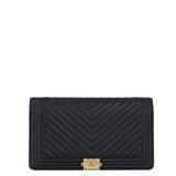 Chanel Boy Long Flap Wallet Chevron