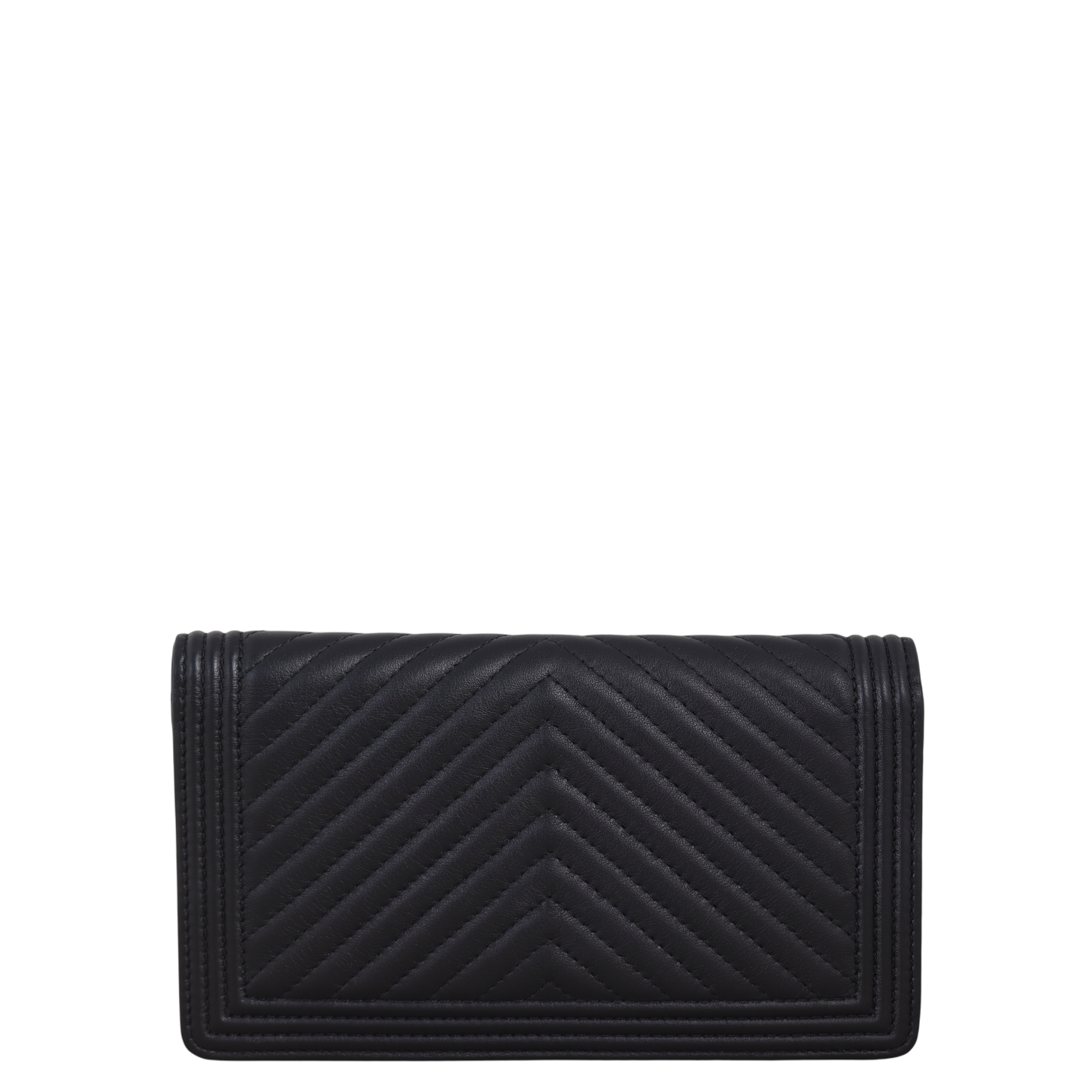 Chanel Boy Long Flap Wallet Chevron