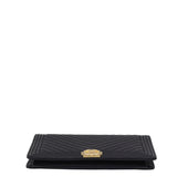Chanel Boy Long Flap Wallet Chevron