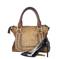 Chloe Marcie Satchel Python