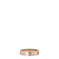 Cartier Love Ring Small 18k Rose Gold 1 Diamond