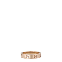 Cartier Love Ring Small 18k Rose Gold 1 Diamond