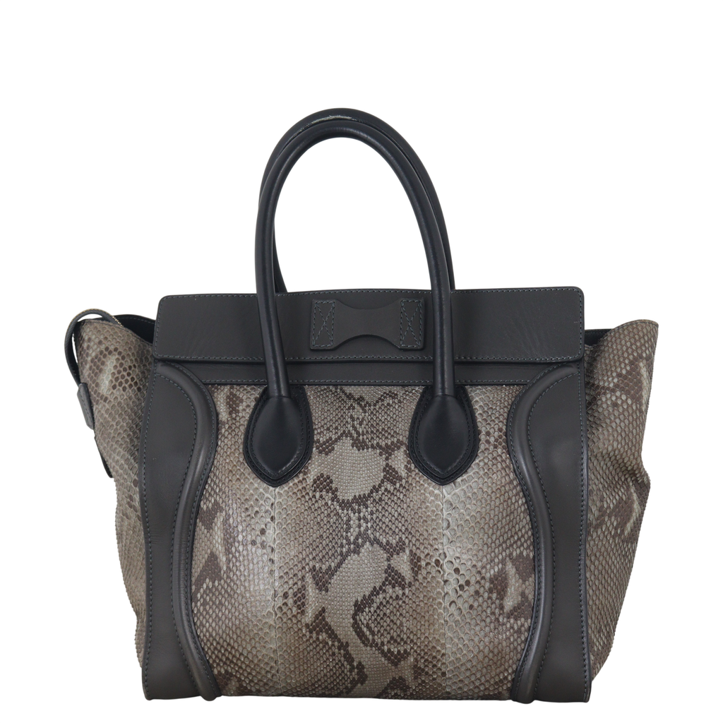 Celine Mini Luggage Tote Python – Luxe.It.Fwd