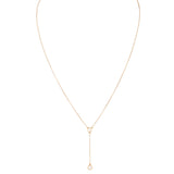 Tiffany & Co Elsa Peretti Diamonds by the Yard 18k Rose Gold Diamond Drop Necklace