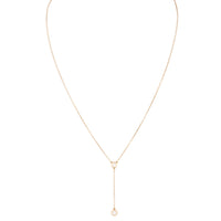 Tiffany & Co Elsa Peretti Diamonds by the Yard 18k Rose Gold Diamond Drop Necklace