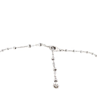 Gucci Double G Flora Diamond 18k White Gold Necklace